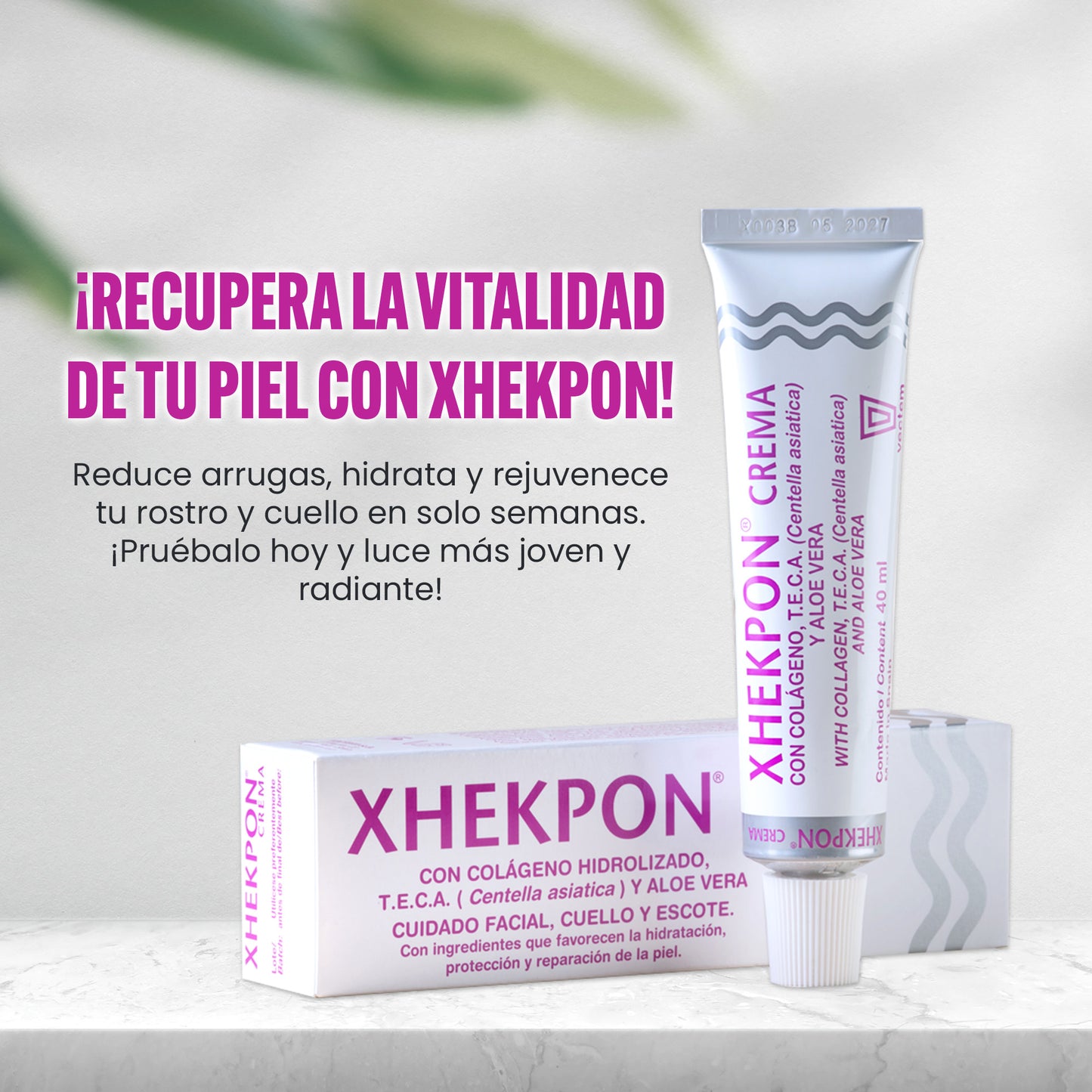Paquete 2 Cremas Faciales Xhekpon