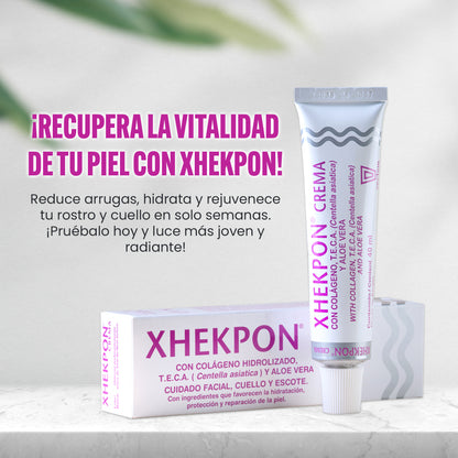Xhekpon Crema Facial Antiedad con Colágeno para arrugas y firmeza