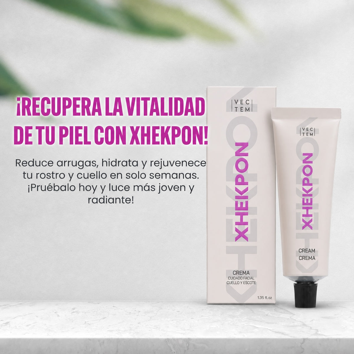 Xhekpon Crema Facial Antiedad con Colágeno para arrugas y firmeza 🇪🇸